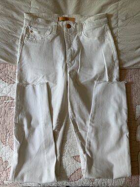 joes jeans - charlie high rise white jeans